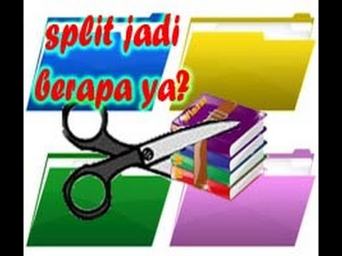 Cara Split Folder Cara split file menggunakan Winrar - YouTube