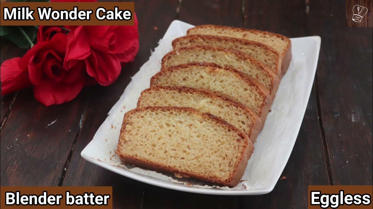 Hot milk cake recipe Eggless sponge cake milka cake wonder cake Blender cake bakery