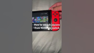 How to detach joycons from Nintendo switch