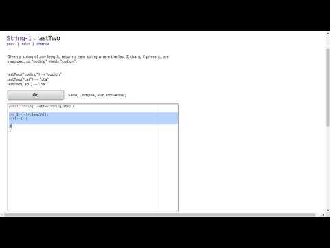 String-1 (lastTwo) Java Solution || Codingbat.com