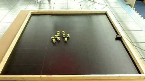 swarm of ten e-puck robots time lapse.