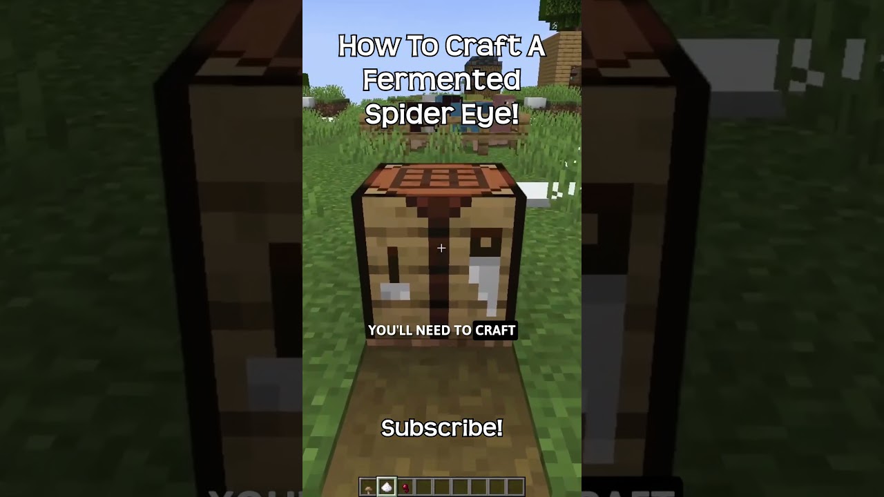How To Craft A Fermented Spider Eye In Minecraft!