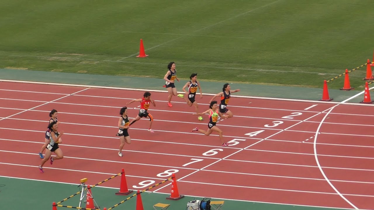15 中学通信陸上 岩手県大会 3年女子100ｍ決勝 Youtube