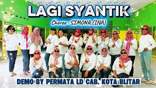 LAGI SYANTIK line Dance/Choreo Simona(INA)-Des 2025/Demo by PERMATA LD Cab Kota Blitar 