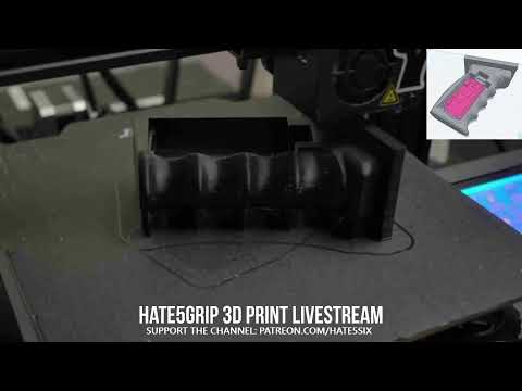 [hate5six-labs] Live Feed: 3D printing the hate5grip
