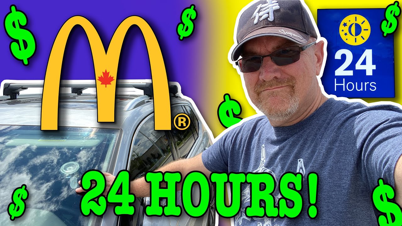 Living at McDonald’s for 24 Hours (Stealth Camping)