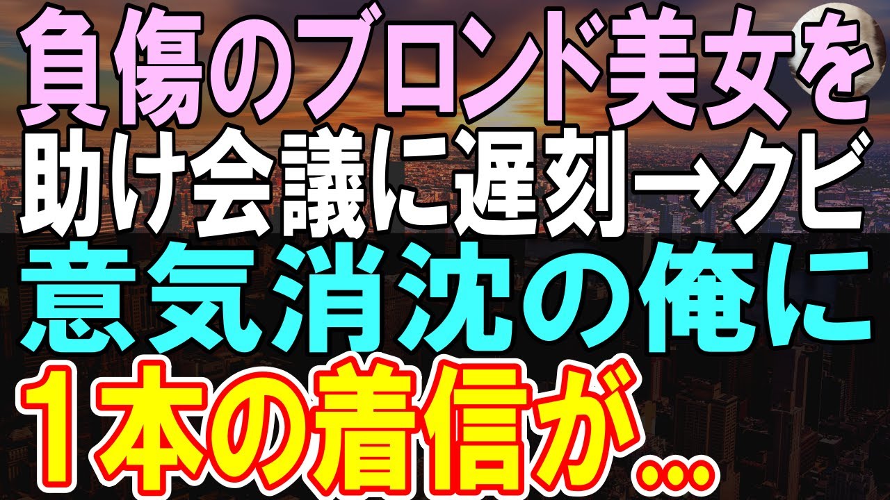 【感動する話】事故に遭い怪我をした外国人女性を助け会議を欠席した俺。部長「大事な会議に欠席なんてクビだな」→すると後日、外国人女性から呼びだされて…まさかの展開へ【いい話】【朗読】