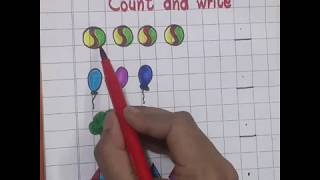 Count And Writeworksheet For Kindergartenkids Special Learning