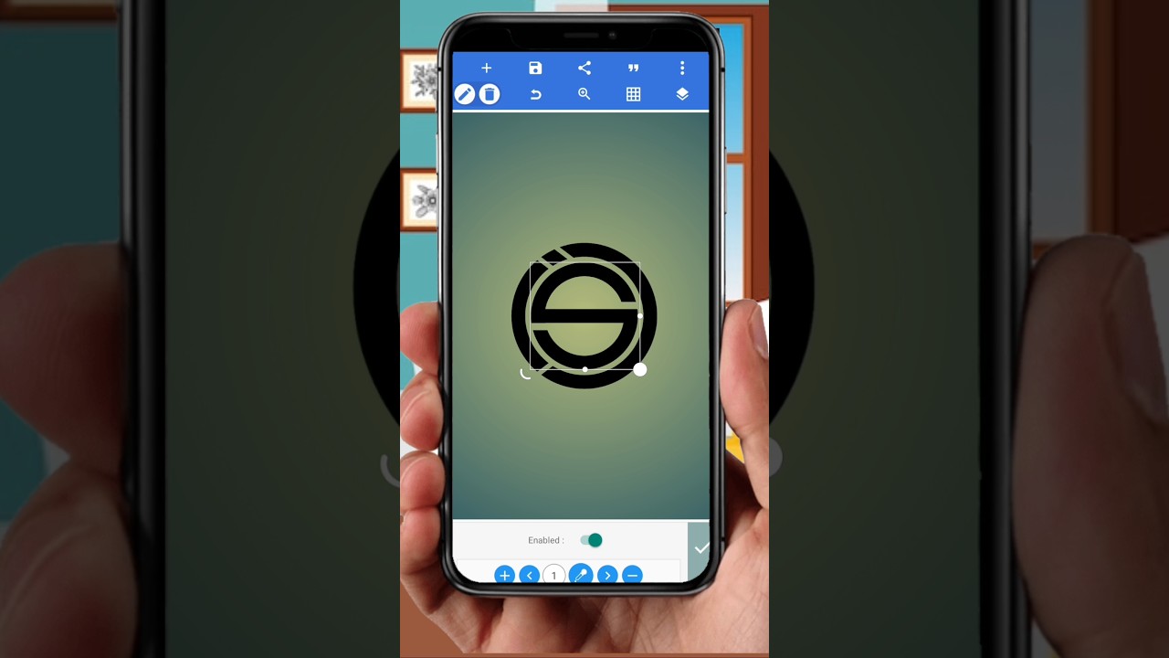 Ideal sports club brand logo design in smartphone #logo #howtomakelogo #logoinsmartphone