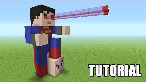 Minecraft Tutorial: How To Make A SUPERMAN Statue!! (Batman V Superman)