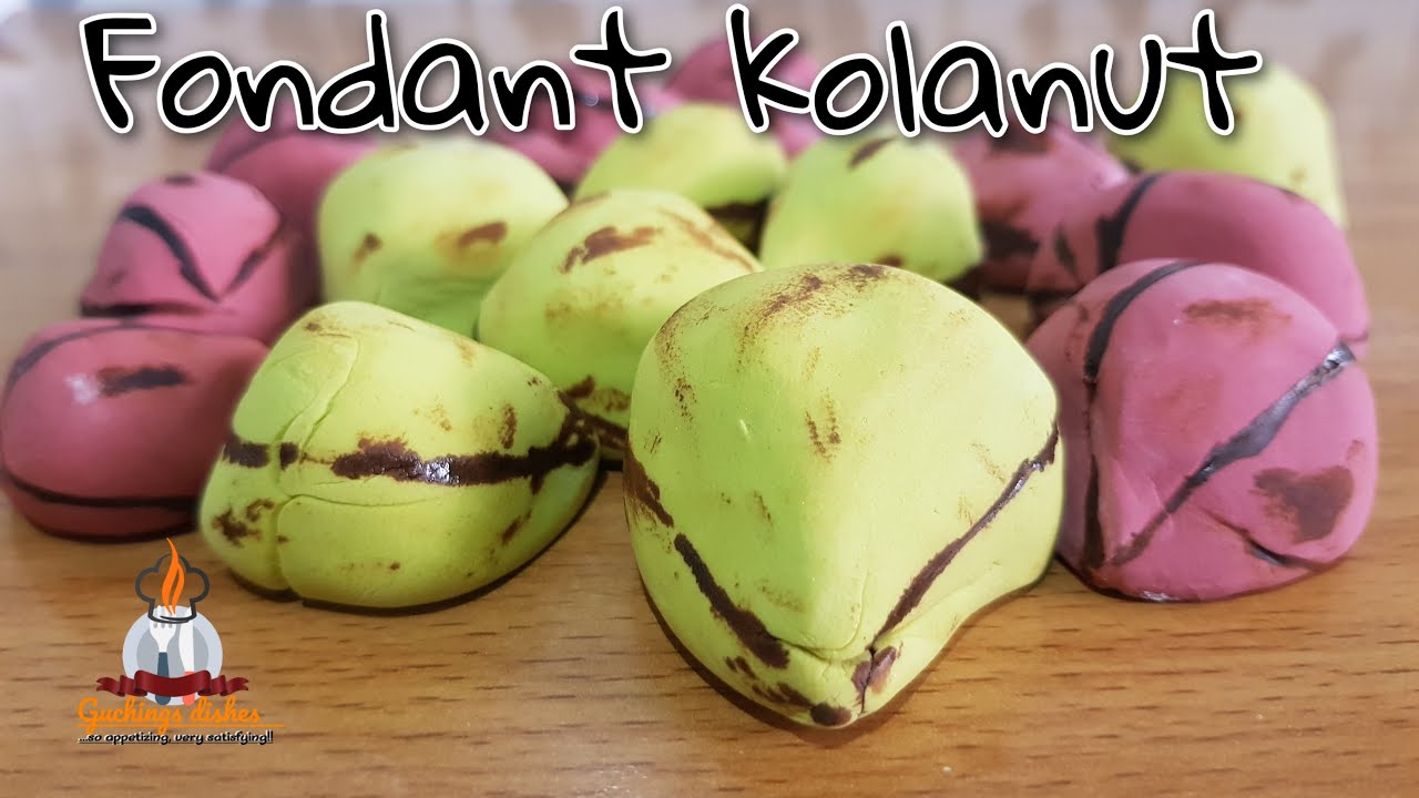 Fondant kolanut/How to make fondant kolanut/Guchings Dishes
