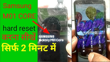 samsung m01 core hard reset | m013f hard reset | pin , pattern unlock without pc
