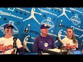 Marian Collins, Jamison Brockenbrough, and John Rittman after Doubleheader Wins