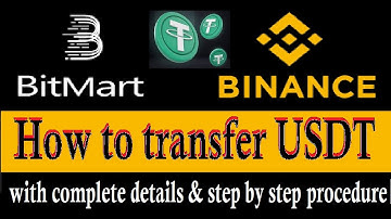 BitMart | How to transfer USDT to Binance Wallet | MrAJdot