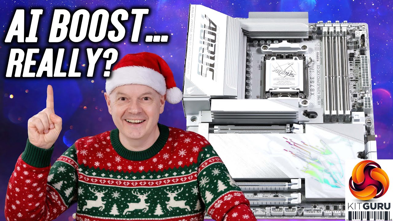 When Gigabyte sent us their X870E Aorus Pro X3D Ice we figured a refresh of AMD X870E was a minor matter and a review would take two or three days at most. Instead we spent a solid week figuring out how Gigabyte's X3D Turbo Mode 2 goes about its business and yes, it includes AI. Buckle up, this video is 25 minutes in length and for good reason.

00:00 Start
00:56 Updates and ‘AI Claims’
03:28 Unboxing / Accessories
05:32 Featureset / Ports / Connectors / VRMs
07:11 Removing heatsinks & more connectors
08:45 Back Drilling / Micro holes
09:16 BIOS and AI Claims
09:48 Testing Methodology
10:55 Geekbench 6 Multi Core
12:00 DDR5 8000 tests
12:44 Geekbench 6 Single Core
13:28 Cinebench R23 Multi Core
13:53 Whats going on then?
14:45 Leo gets to the root
15:53 AIDA64 Memory Bandwidth
17:00 Far Cry 6
18:30 Assassins Creed Mirage
19:31 Cyberpunk 2077
20:46 Total War Pharoah
21:45 OnFly Software
22:38 The Experience / Pricing
23:42 Closing Thoughts

We never offer affiliate links or take percentages of  product sales. If we say the product is good or bad we mean it. Our Editor in chief wrote about why you should value this and how the industry is rife with fake reviews from 'influencers' - read here https://bit.ly/3pXzaw4

Test system
Processor: AMD Ryzen 7 9800X3D
Memory: 32GB ADATA XPG Lancer RGB DDR5-6000 
CPU Cooler: Phanteks Glacier One 360MPH
Graphics card: MSI GeForce 4090 Ventus 3X 24GB 
Power supply: Seasonic Vertex GX-1200 ATX 3
SSD: 1TB Crucial T700 M.2 NVMe 
OS: Windows 11

Buy our merch from here: https://kitgurutech.myspreadshop.co.uk

Discord invite link: https://discord.gg/4cqFSWY

Steam Community https://steamcommunity.com/groups/kitguruofficial

Be sure to support us on PATREON https://www.patreon.com/kitgurutech and read our MANTRA on HONEST REVIEWS Here: http://bit.ly/2BopnF9

Visit our facebook page over here! https://www.facebook.com/KitGuru.net/

Visit our Twitter page over here! https://twitter.com/kitgurupress?lang=en

#aorus  #gigabyte  #gigabytemotherboard #gaming #x870