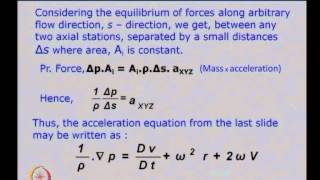 Mod-01 Lec-09 Three Dimensional Flow Analysis in Axial Flow Compressor