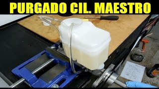 Como purgar cilindro maestro de frenos /Bench Bleed a Brake Master Cylinder