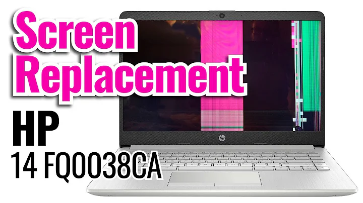 How to replace LCD Screen on HP 14 FQ0038CA. Step-by-step instructions