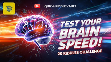 Test Your Brain Speed with these 20 Riddles Challenge | Can You Solve Them All? | Quiz & Riddle
