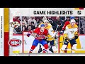 Predators @ Canadiens 1/12 | NHL Highlights 2023