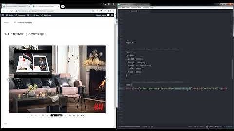 3D FlipBook WordPress Plugin - Embedding YouTube Video