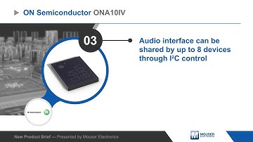 ON Semiconductor ONA10IV 16W Class-D Audio Amplifier — New Product Brief | Mouser Electronics