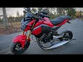 Two stroke 40hp swapped Grom first Drive!
