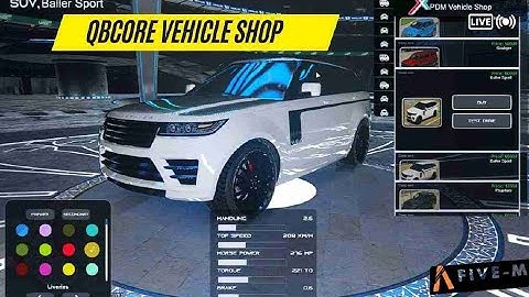 [FIVEM] Qbcore vehicle shop | FIVEM ROLEPLAY SCRIPT | qBCORE SHOP