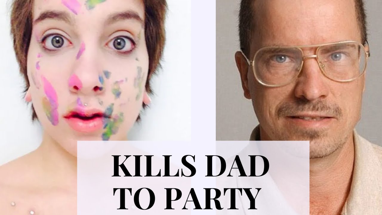 She kills her DAD ...parties & tries to pin it on friends.. the Crystal ...