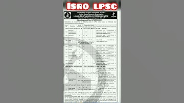 isro lpsc various vacancy 2023//#isro #isrojob #lpsc #viral #ytshorts #ytstudio #latest #jobupdate