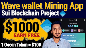 Wave Wallet Mining Like Here Wallet | Ocean Tokan Mining in Sui Wave Wallet | Telegram Bot Mining