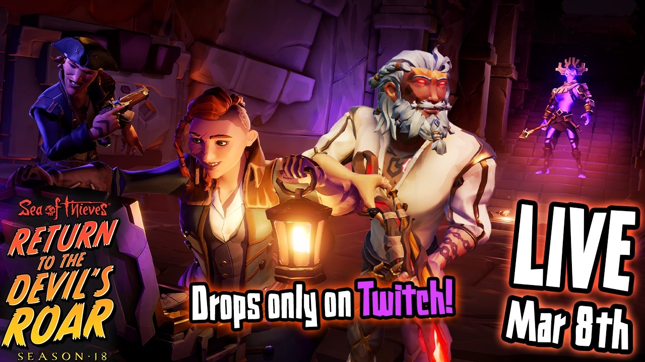 [12HR] Drops & Plunder Pass Giveaway on Twitch ❤️‍🔥 Sea of Thieves | (!figgyz) (!discord) (!youtube)