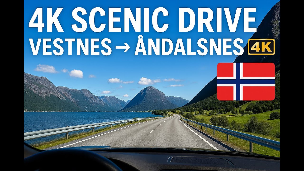 Norway in 4K 🌊⛰️ Vestnes to Åndalsnes POV Drive | Relaxing Scenic Journey