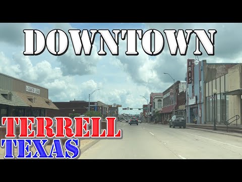 Terrell - Texas - 4K Downtown Drive