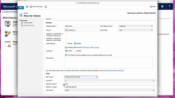 Creating a Field 2.0 in Microsoft Dynamics CRM