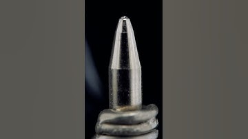 Close up asmr pen melting #macro #urday