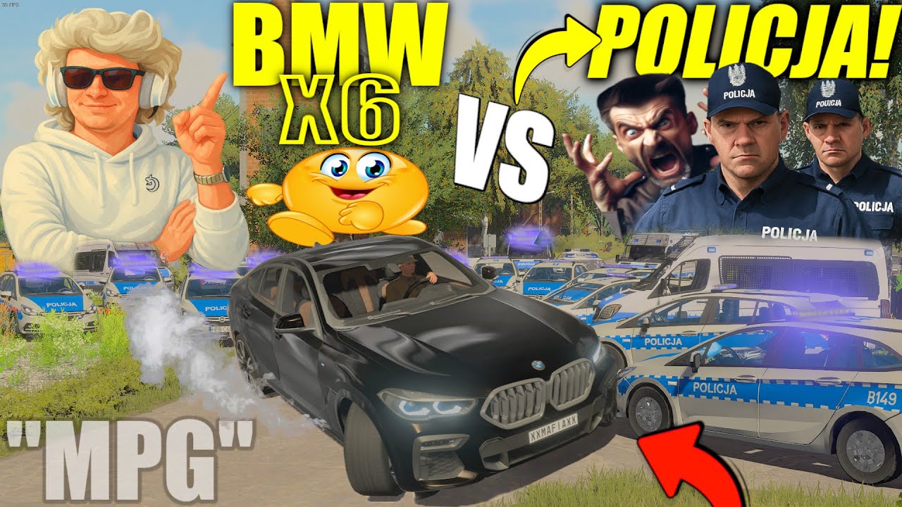 😱BMW X6 vs POLICJA!😈-Nie byli gotowi na MOJE SKOKI!😎 