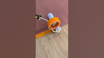 Applying Tape with Paint Roller ￼#tricks #painting #ideas