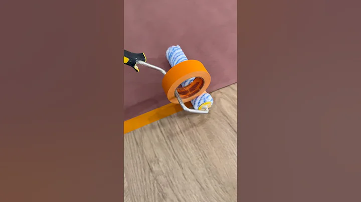 Applying Tape with Paint Roller ￼#tricks #painting #ideas thumbnail