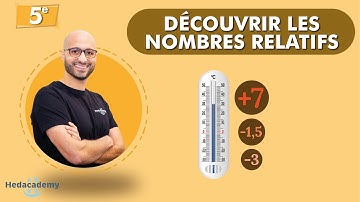 DÉCOUVRIR LES NOMBRES NÉGATIFS - 5e