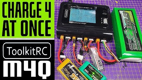 ToolkitRC M4Q 200W 4 channel battery smart balance charger - full review