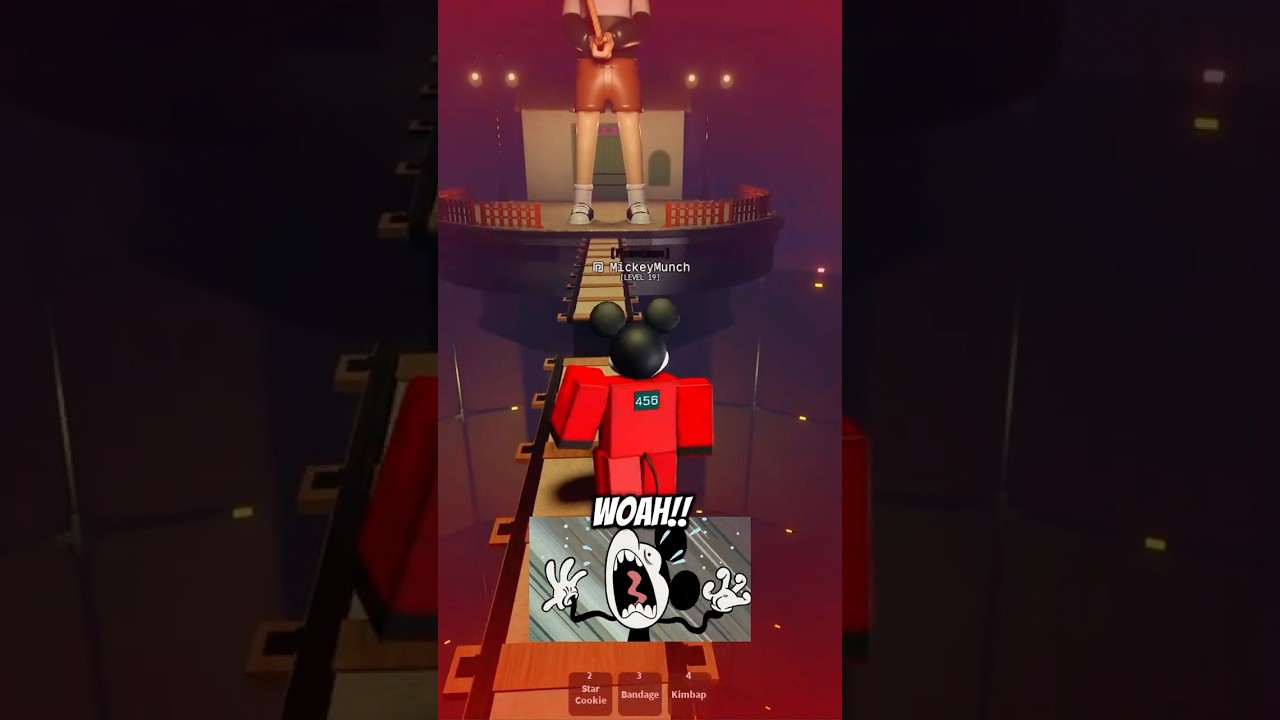 MICKEY plays JUMPROPE in SQUID GAME 🐙😭 