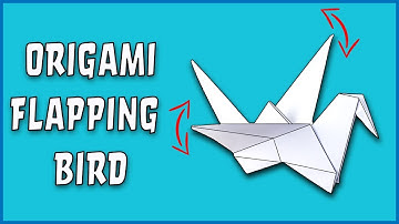 How To Make an Origami Flapping Bird - EASY step by step!