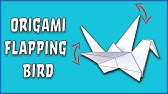 How To Make An Origami Flapping Bird Robs World Youtube