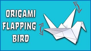 How To Make an Origami Flapping Bird  EASY step by step!