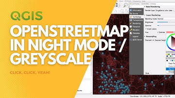 Use greyscale or night mode with OSM base map in QGIS