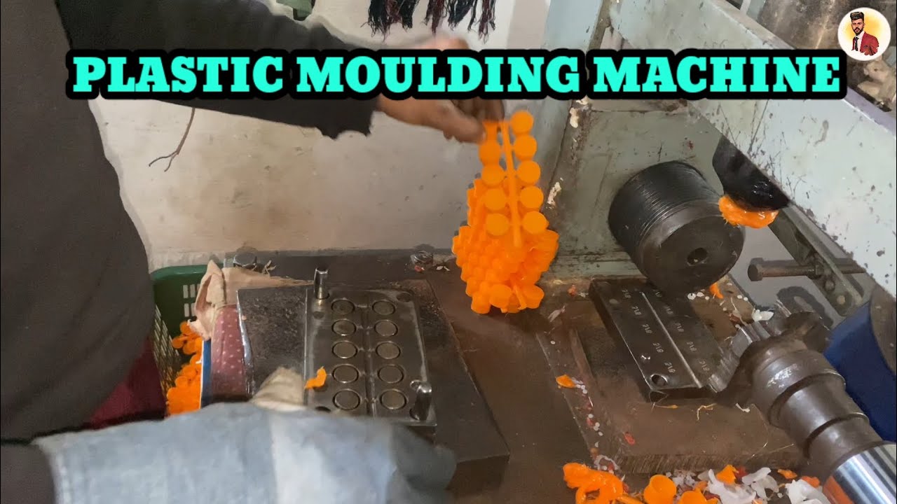 HYDRAULIC HAND PLASTIC MOULDING MACHINE WORK SEMI AUTO MOLDING
