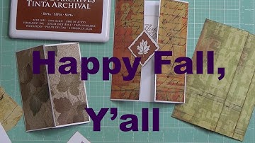 How to make an AWESOME AUTUMN gatefold greeting card