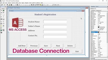 How To Connect Microsoft Access Database with Visual Basic 6.0