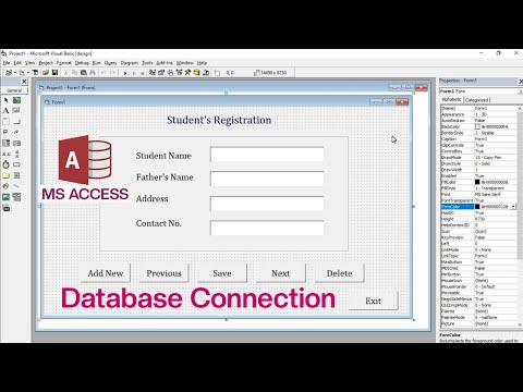 Connect Microsoft Access Database with Visual Basic 6.0